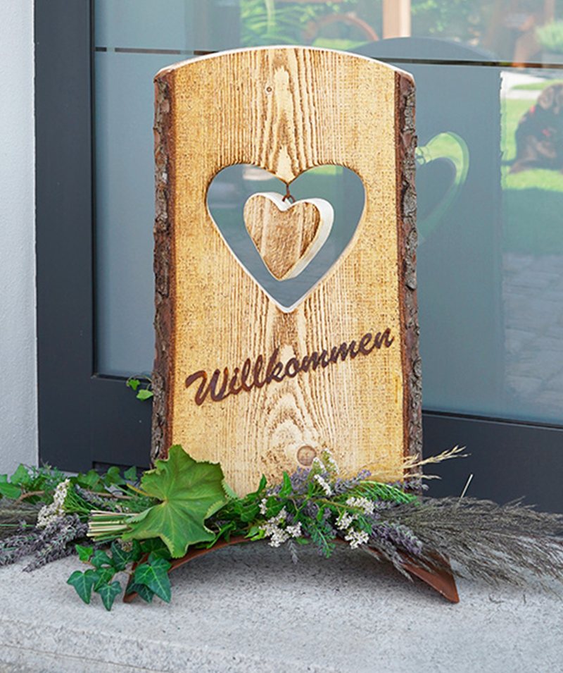 Holzständer Hulda aus Edelrost
