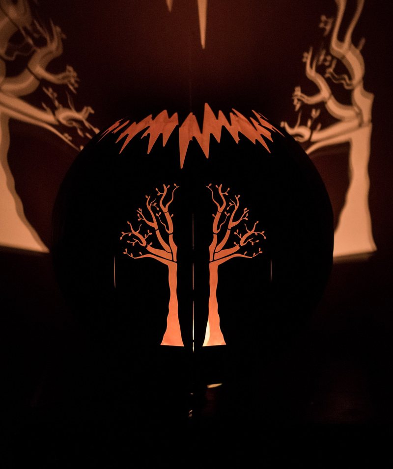 Kugel Baum Mimir aus Edelrost