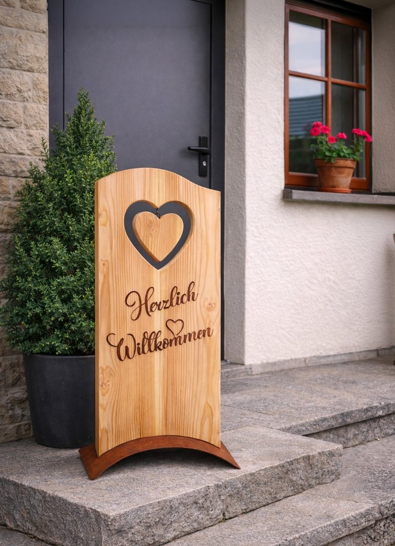 Lärchenständer Willkommen Fulla – Ansicht 3