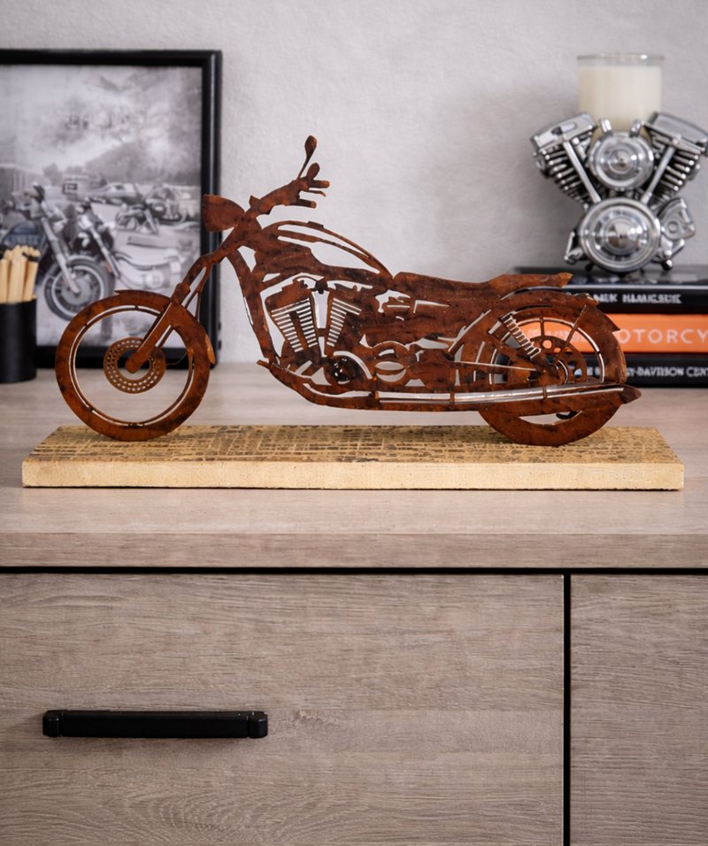 Motorrad Sleipnir aus Edelrost