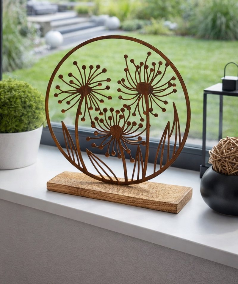 Pusteblume Embla aus Edelrost
