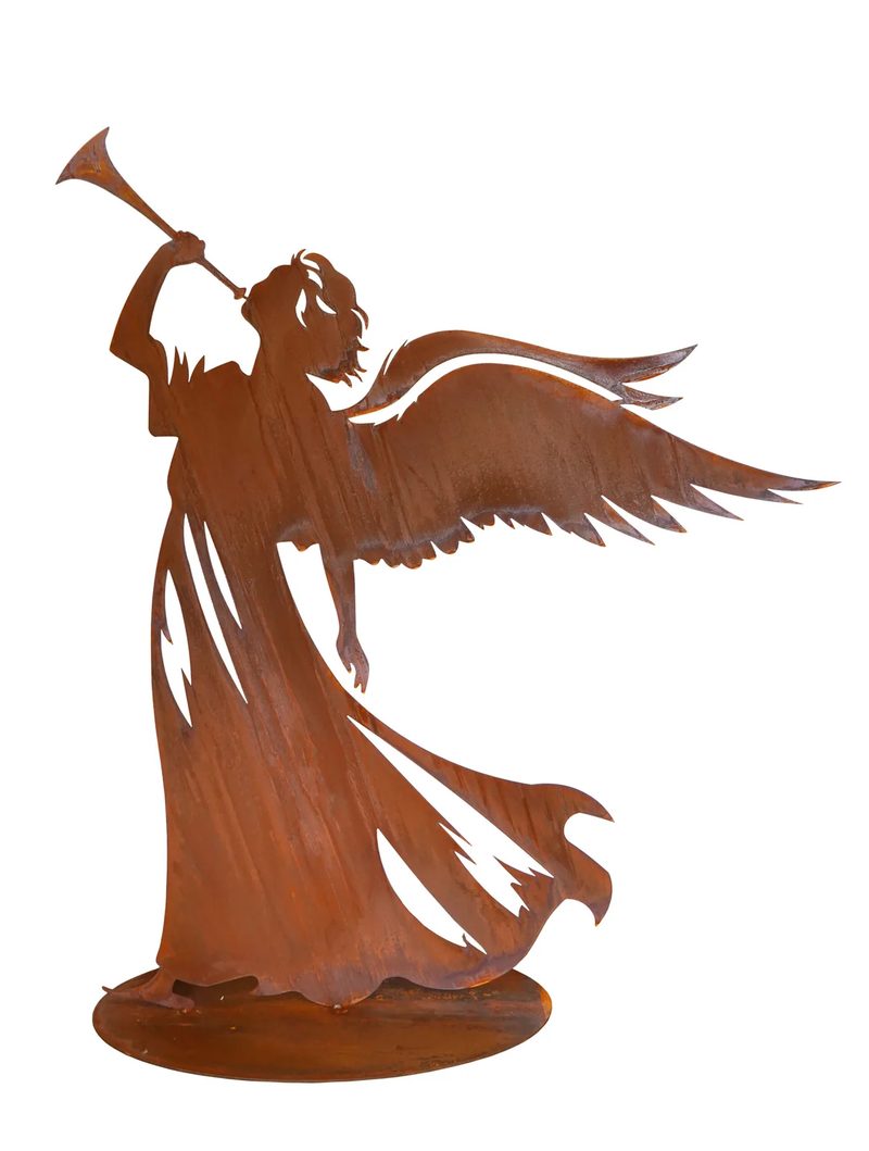 Weihnachtsengel 100 cm aus Cortenstahl
